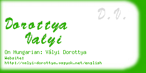 dorottya valyi business card