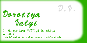 dorottya valyi business card
